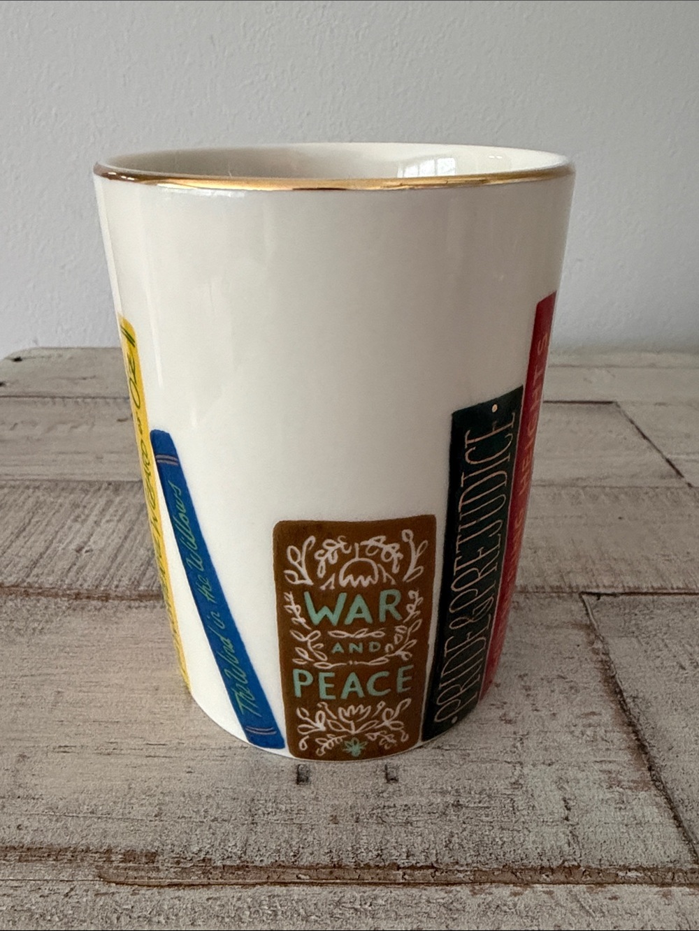 Anthropologie Rifle Paper Co. Porcelain Book Club Mug - Picture 4 of 8